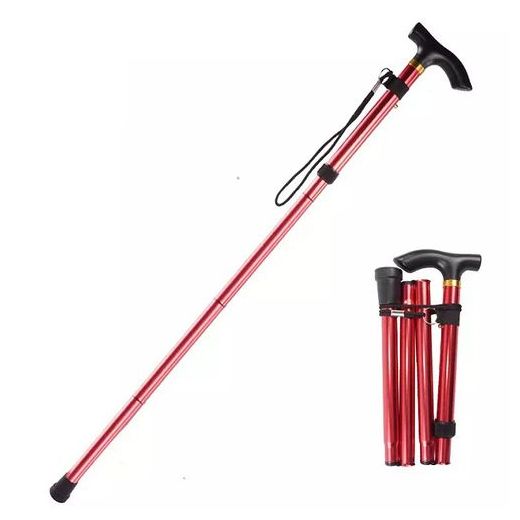 Generic Canne de marche réglable en hauteur et pliable, Canne de marche antidérapante - image 2