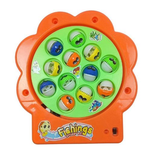 Fen Jie Jeu de Pêche Électrique Enfant Fishing Play Set Plateau Rotatif 12 Poissons 4 Cannes à Pêche Jouet Éducatif Coordination Main-Œil Fonctionne avec 2 Piles AA - image 2