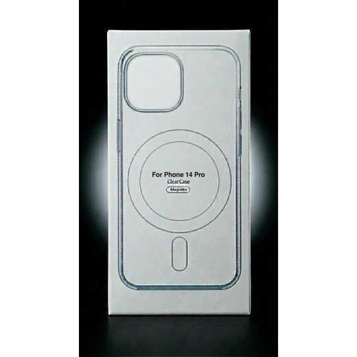 Generic Partagez ce produit    Coque Crystal Transparente Magnetique iPhone 14 Pro Compatible MagSafe Dos PC Rigide Bumper TPU Souple - image 3