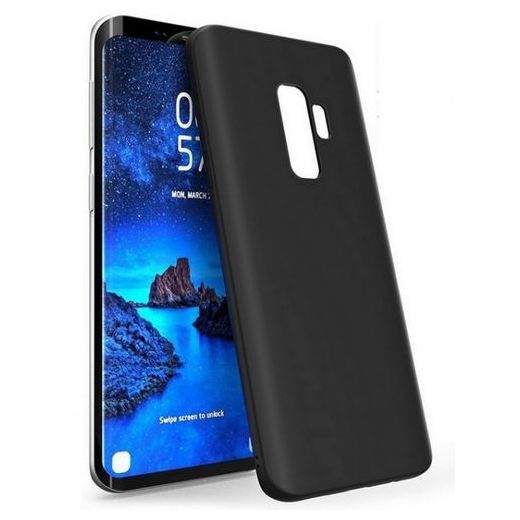 Generic Coque Silicone Noir pour Samsung Galaxy S9 Plus - Pochette Silicone Noir pour Samsung Galaxy S9 Plus