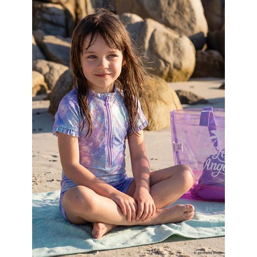 LC Waikiki Maillot de bain texturé brillant pour filles