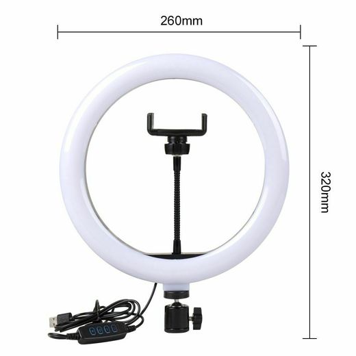 Generic Ring Light pour Makeup Artist YouTuber Live Video Photography 26 cm - image 2