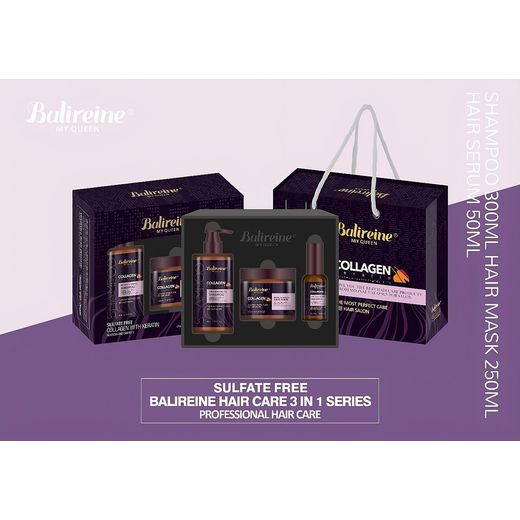 Balireine Le Pack 3 en 1 Nourrissant de Protéines et Collagène pour Cheveux: Une Révolution pour Vos Cheveux ! - image 3