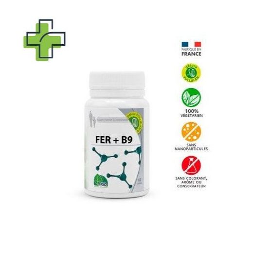 MGD  NATURE FER + B9 vitamine E 60 GELULES - image 2