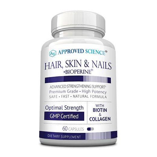 Soutien nutritionnel pour les cheveux, la peau et les ongles avec du collagène marin et de la biotine