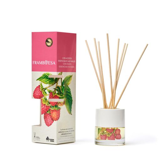 Aroma Naturals Bâtonnets Diffuseurs de parfum longue durée pour Maison - bureau - douche (40ML)- Framboise
