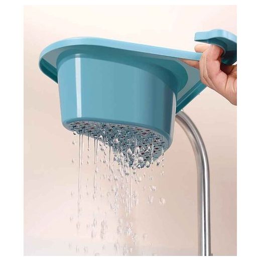Generic Panier Filtrant Triangulaire pour Évier de cuisine, Passoire Multi-usage, Bleu - image 4