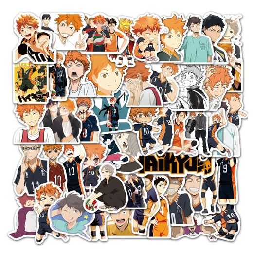 Generic Waterproof Luggage Laptop Guitar Japanese Anime Haikyuu Anime Sticker