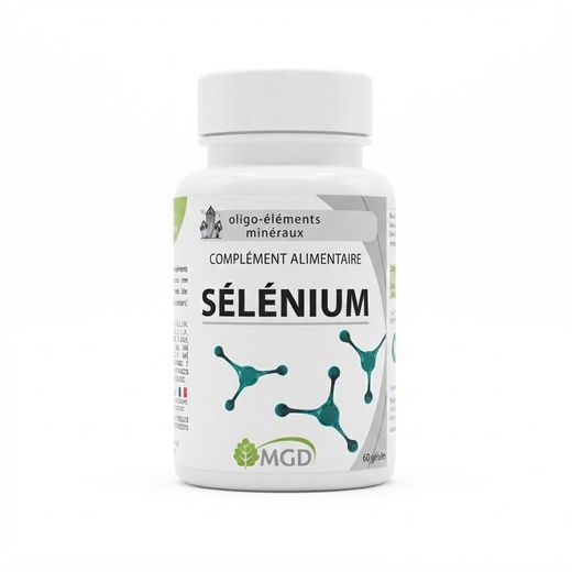 MGD  Sélénium Oligo-Éléments Minéraux – Complément Alimentaire Antioxydant (60 Gélules)
