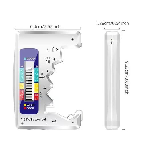 Generic Testeur de batterie numérique  haut de gamme pour mesurer la capacité de la batterie et afficher la tension de la batterie., équipement de test, outil de mesure, testeur professionnel, testeur précis, - image 4