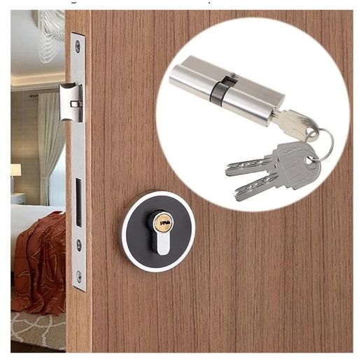 Generic Serrure de Porte antivol 10 cm Cylindre de haute sécurité  Verrou Verrouillage - image 3