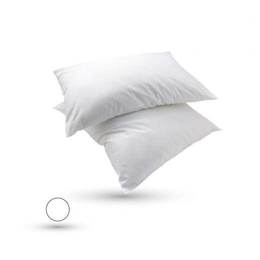 DWIRTY 2 Taies D'oreiller uni Blanc (50x70 cm)