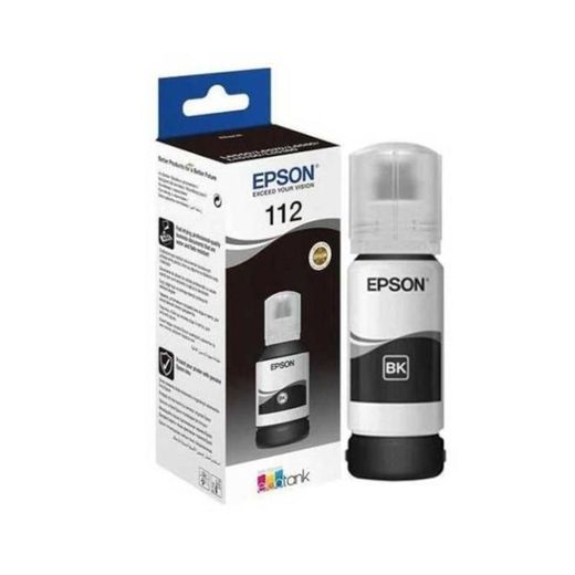 Epson Bouteille d'encre 112 Noir EcoTank d'origine (C13T06C14A)