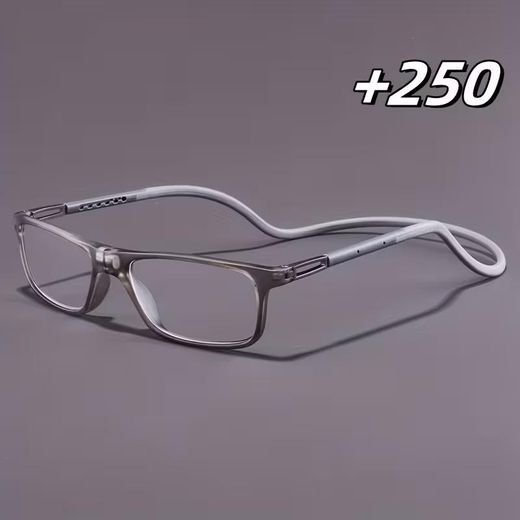 Generic Lunettes de lecture pliantes magnétiques - Lunettes légères antidérapantes avec fermeture magnétique, +2.50, pour hommes et femmes