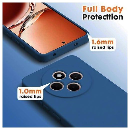 Generic Pochette silicone pour Xiaomi Redmi 14C Bleu - image 2