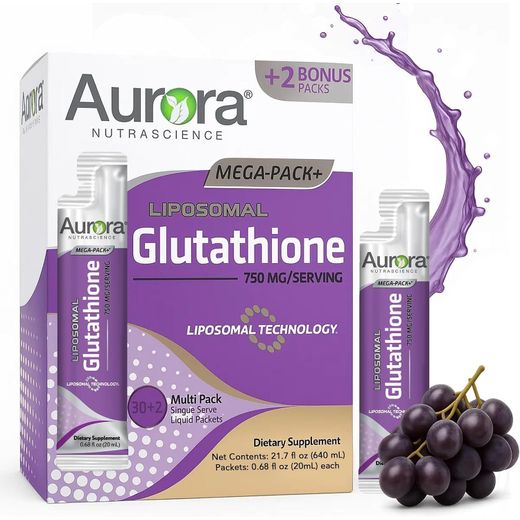Aurora Nutrascience  Glutathion liposomal, Mega-Pack+®, 32 sachets, 20 ml pièce