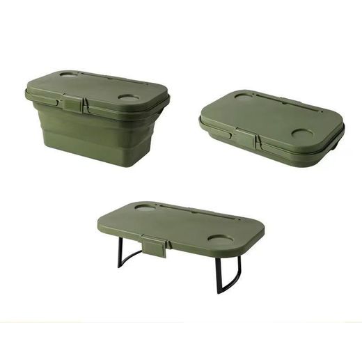 Generic Panier de Rangement Pliable en Plastique – Léger, Portable & Durable, idéal pour le camping, la randonnée et les pique-niques - image 2