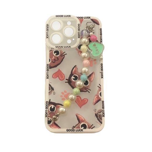 Pochette de téléphone coque Style avec chaine, et cœur pour IPHONE 12 PRO