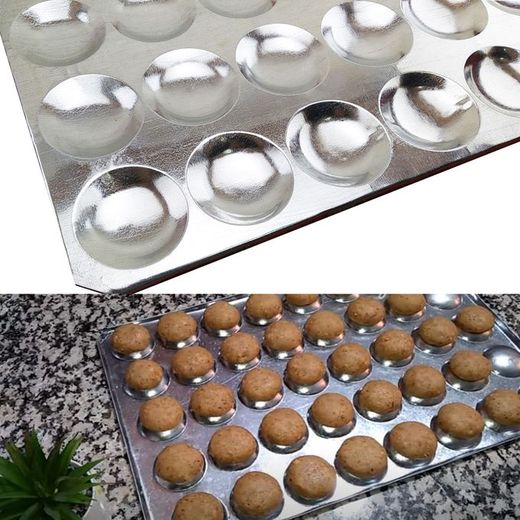 Generic Moule à gâteaux marocains en Aluminium, Plaque professionnelle de 20 cookies - image 3