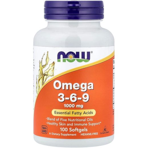 Now Foods oméga 3-6-9, 1200 mg, 90 capsules à enveloppe molle