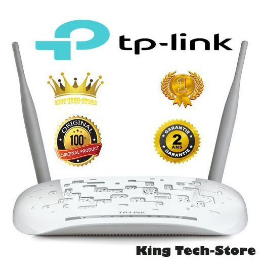 TP-Link Meilleur Routeur Modem 300Mbps Wireless N ADSL2+ TD-W8961N ,Garantie 2 ans