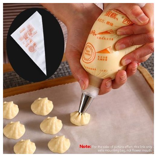 Generic Poches à douille Grande Taille Paquet 100 Poches en plastique décoration gâteau - image 2