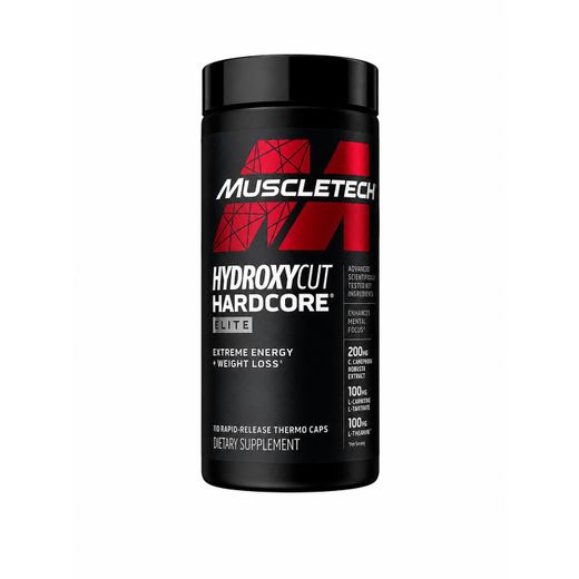 Muscletech Hydroxycut Hardcore Elite 110 Capsules – Brûleur de Graisse Thermogénique, Énergie Maximale & Concentration