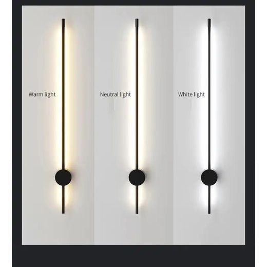 ELVIO Applique Murale LED Linéaire 120cm Noir CCT - Lampe Murale Orientable Grande Taille (Salon, Chambre, Escalier, Couloir) - image 4