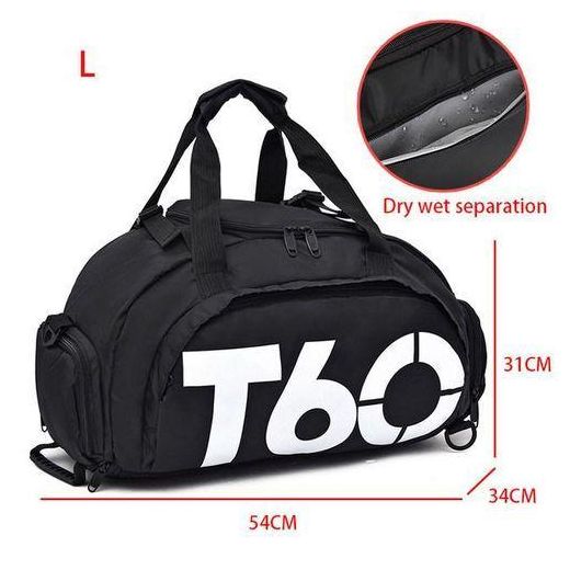 Generic Sac de Sport T60 pour hommes et femmes, flambant neuf, étanche, pour Fitness, plein air - image 4