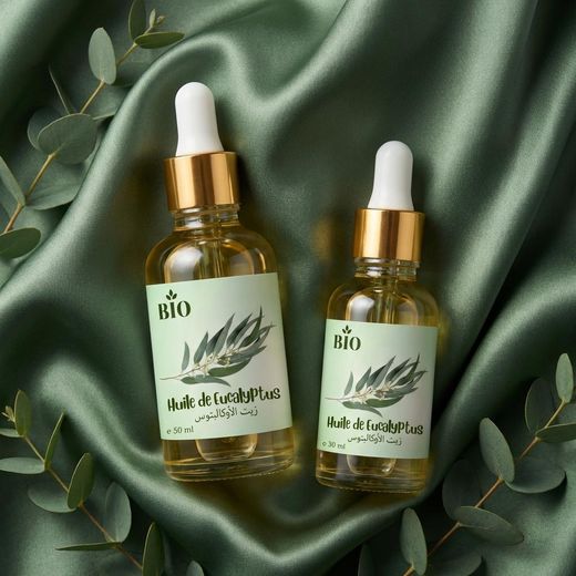 Bio Lot Huile de Eucalyptus 50 ml + Huile de Eucalyptus 30 ml huiles végétales beauté