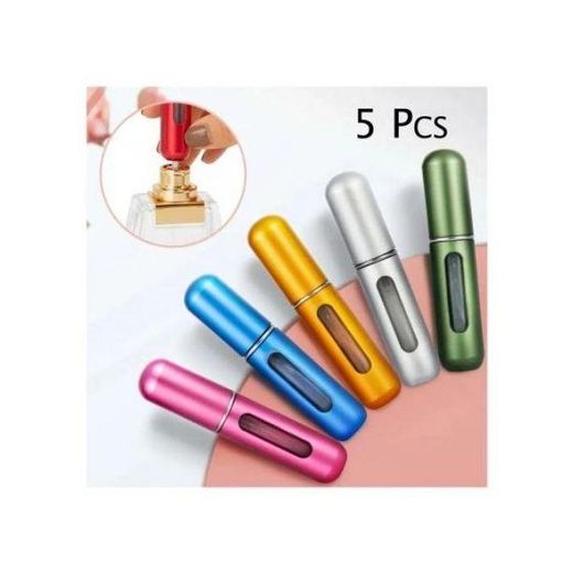 Generic Mini Empty Portable Travel Perfume Spray Bottle - 5 PCS