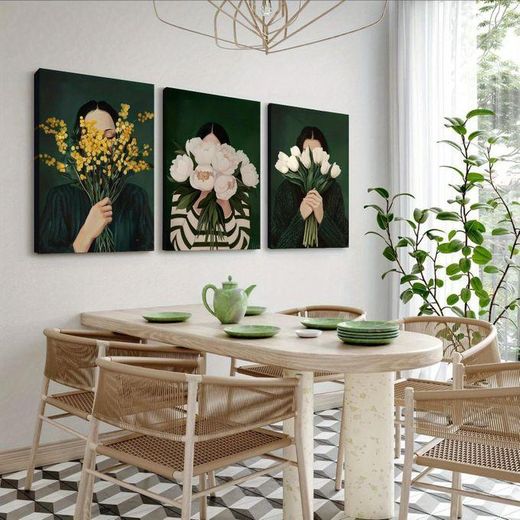 Generic Tableau Décoration HD Moderne Tableaux Décoratifs 3 Pièces - image 2