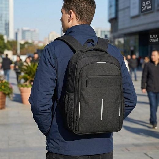 Generic Sac a dos professionnel pour ordinateur portable – Noir - image 3