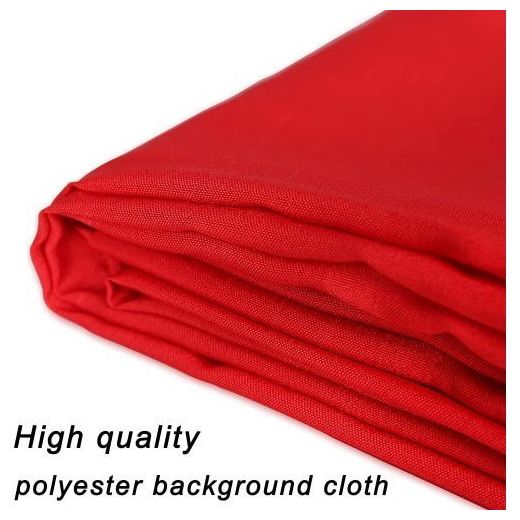 Generic Toile de fond de photographie 3m x 2m screen rouge) green screen (red) - image 2