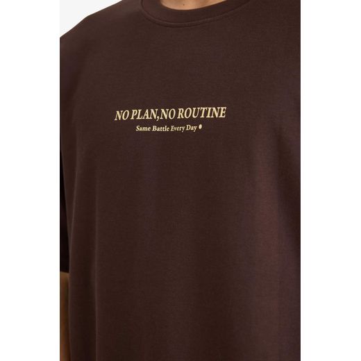 Defacto Tshirt boxy imprimé à col rond et manches courtes - image 4