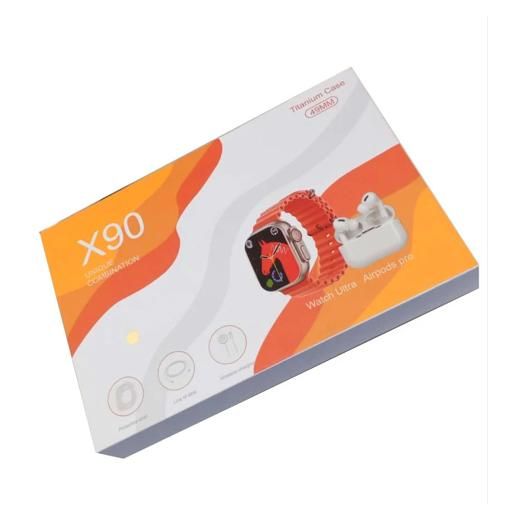 Smart Pack X90 Intelligent – Montre et Écouteurs et Chargeur Ensemble Connecté Unisexe - image 2