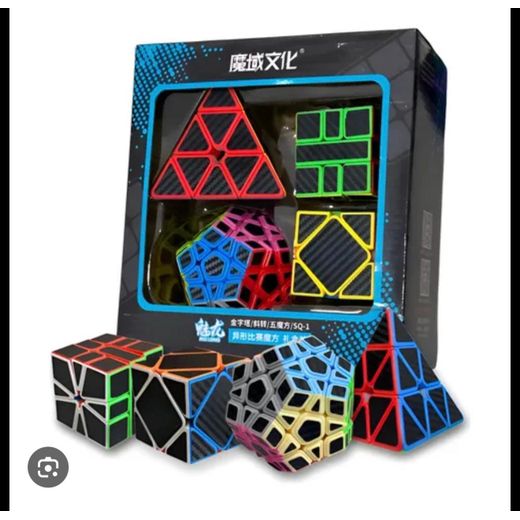 Moyo Pack de 4 Casse-Têtes 3D Géométriques – Cubes de Vitesse Éducatifs – Jeux de Réflexion pour Enfants et Adultes - image 3