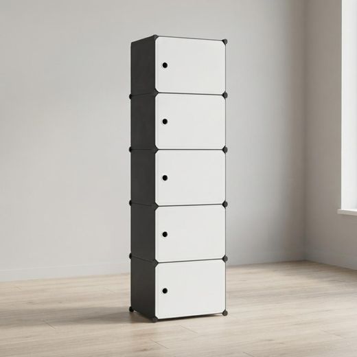 Generic Meuble de Rangement Modulable 5 Niveaux – 155 × 38 × 30 cm - image 4