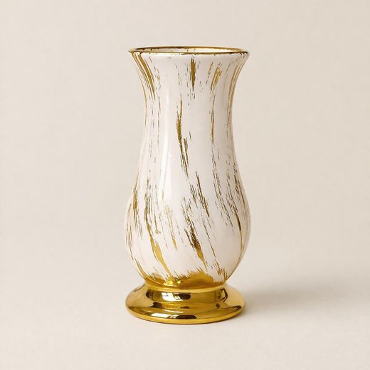 Generic Vase Céramique Décoratif avec Motifs Dorés