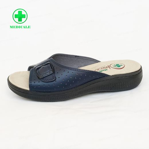 Pas A Pas Sandale médicale pour femmes - bleu nuit