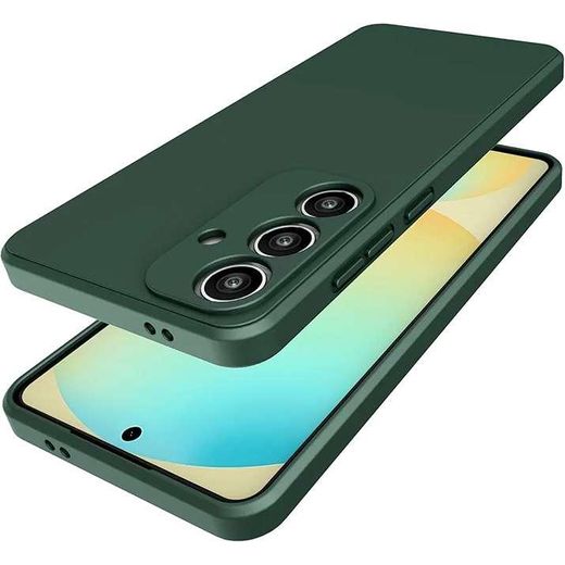Generic Coque Silicone pour Samsung S21 FE Pochette Protection : vert