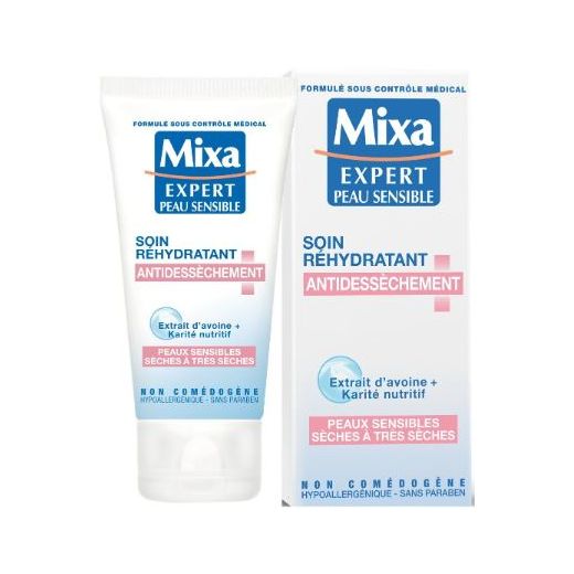 Mixa Soin Visage Réhydratant Anti-dessèchement Peau Sensible 50ML