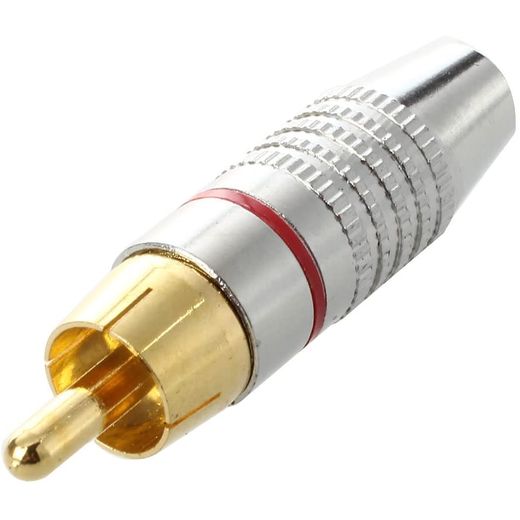 Generic 2 Pcs RCA Connecteur male , fiche audio pour les microphones - image 2