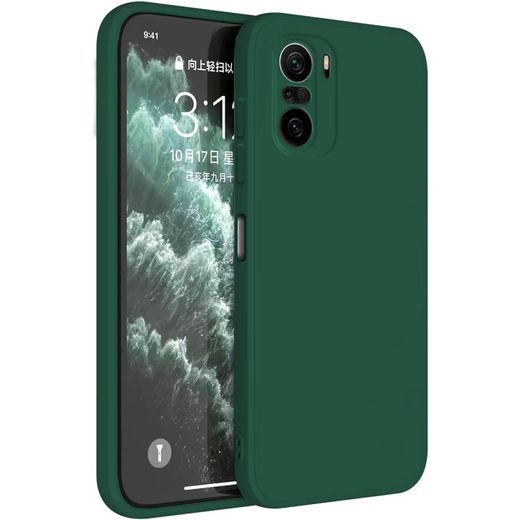 Pochette Silicone pour Xiaomi POCO F3 / POCO F3 5G / Xiaomi MI 11i Protection vert