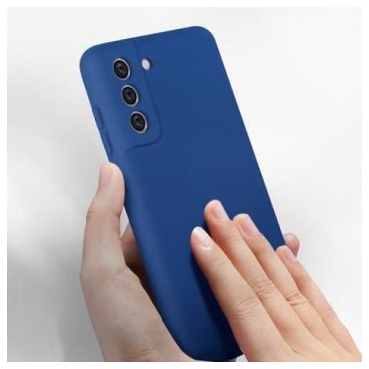 Case Coque liquide Samsung Galaxy S21 FE Bleu Bon qualité