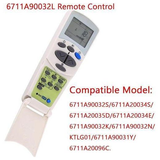 Generic Télécommande de remplacement pour climatiseur LG – Compatible avec plusieurs modèles – Écran LCD - image 2