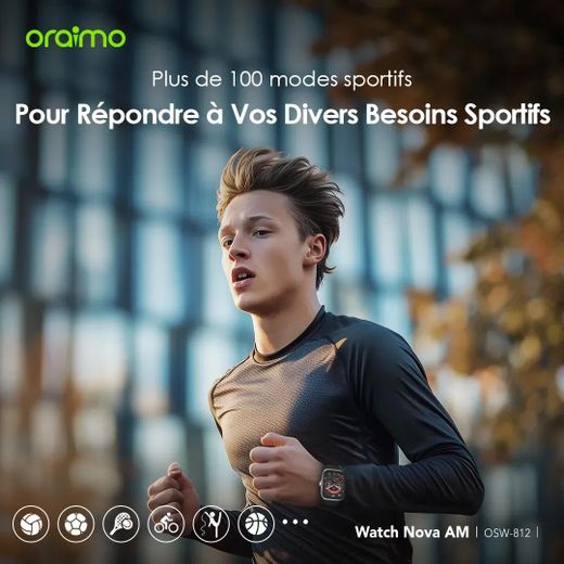 Oraimo Watch Nova AM 2.01 pouces Amoled - image 4