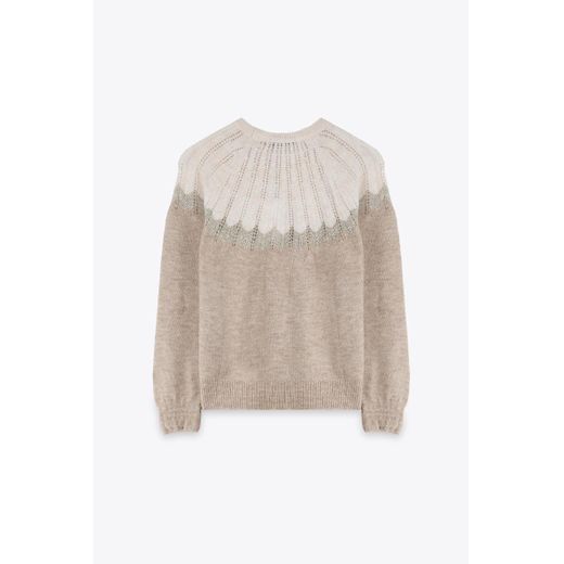 Marwa Pull Col Rond - Ecru - image 2