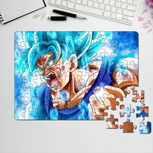 Generic Puzzle Dragon Ball Z Anime & Manga Goku Super Saiyan - Game & Toy For kids And Adults 88Pcs