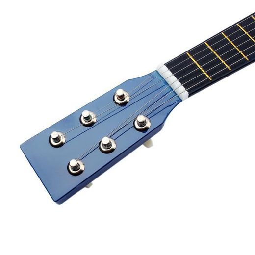 Generic Guitare parfaite Pour enfant en Bois de Haute Qualité - 58 cm - bleu - image 3